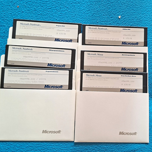 Microsoft paintbrush diskette - microsoft,