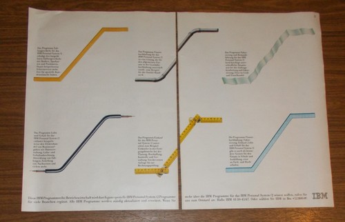 Seltene werbung ibm - ibm, ps/2
